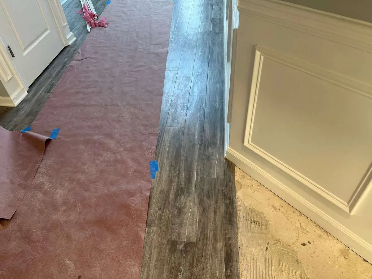 Completed marble shower restoration in Angola